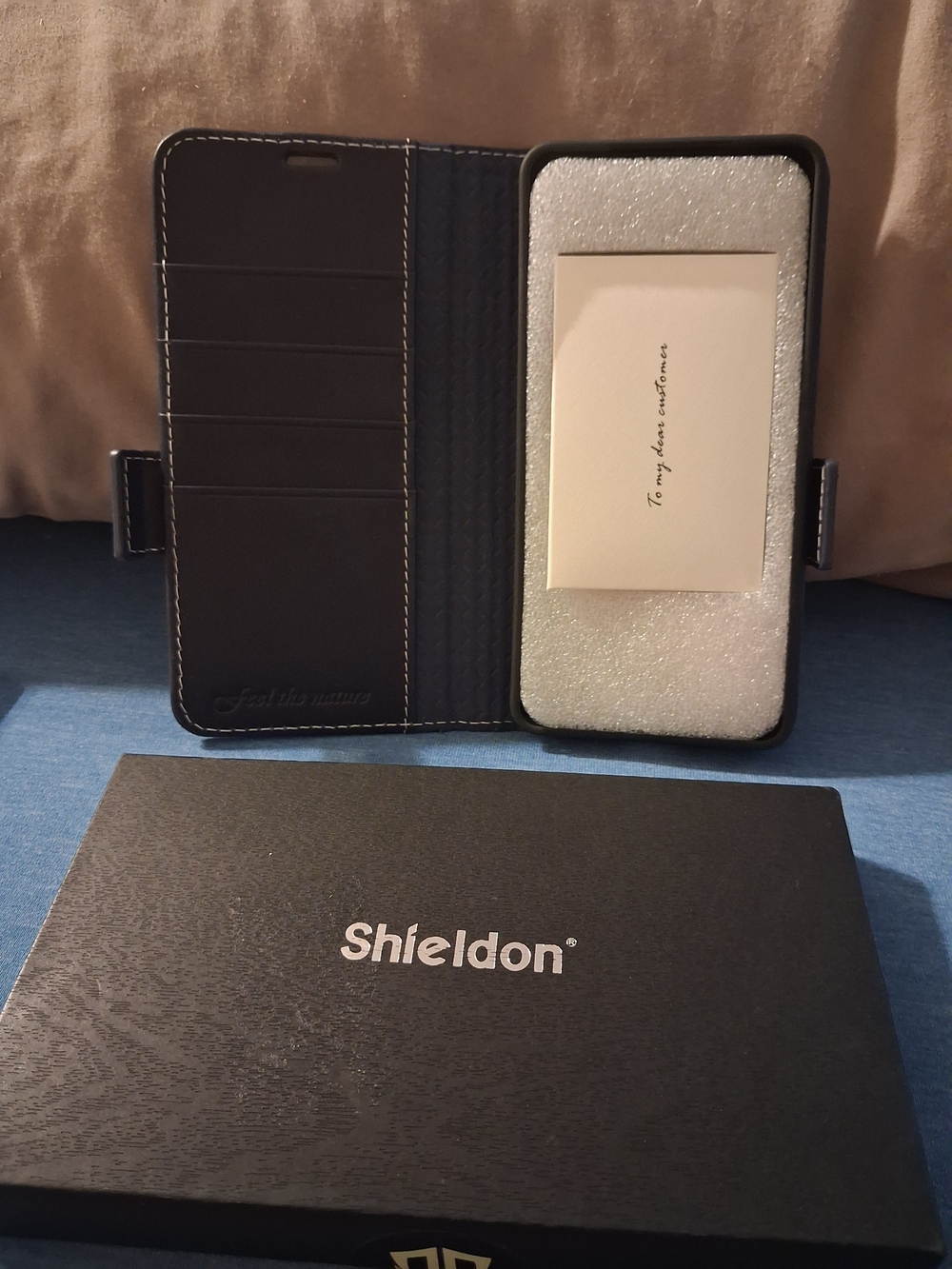 Shieldon Galaxy S22 Ultra Genuine Leather RFID Wallet Case